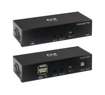 Eaton Tripp Lite Series USB C to HDMI over Cat6 Extender Kit with KVM Support, 4K 60Hz, 4:4:4, Transmitter/Receiver, USB, PoC, HDCP 2.2, up to 230 ft., TAA; - video/audio extender - HDMI, USB-C - TAA Compliant B127A-1A1-BCBH