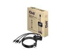 Club 3D CAC-1630 - adapter cable - Mini DisplayPort / HDMI / USB - 2.355 m CAC-1630