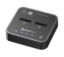 CoreParts - SSD docking station - 10 Gbps, with clone function, box includes USB-C cable, power supply and user manual - SATA 6Gb/s - USB-C 3.2 (Gen 2) MS-CLONER-SATA