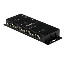 Startech 4 Port USB to Serial RS232 Adapter - Wall Mount - Din Rail - COM Port Retention - FTDI USB to DB9 RS232 Hub (ICUSB2324I) - serial adapter - USB 2.0 - RS-232 x 4 ICUSB2324I