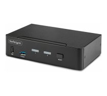 Startech 2-Port DisplayPort KVM Switch, 8K 60Hz / 4K 144Hz, Single Display, DP 1.4, 2x USB 3.0 Ports, 4x USB 2.0 HID Ports, Push-Button & Hotkey Switching, TAA Compliant - OS Independent, Metal Housing (D86A2-2-PORT-8K-KVM) - KVM / audio / USB switch - 2 D86A2-2-PORT-8K-KVM