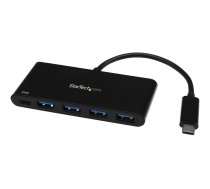Startech 4 Port USB C Hub with 4 USB Type-A Ports (USB 3.0 SuperSpeed 5Gbps), 60W Power Delivery Passthrough Charging, USB 3.1 Gen 1/USB 3.2 Gen 1 Laptop Hub Adapter, MacBook, Dell - Windows/macOS/Linux (HB30C4AFPD) - hub - 4 ports HB30C4AFPD