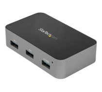Startech 4 Port USB C Hub with Power Adapter, USB 3.1/3.2 Gen 2 (10Gbps), USB Type C to 4x USB-A, Self Powered Desktop USB Hub with Fast Charging Port (BC 1.2) DCP, Desk Mountable - Windows/macOS/Linux (HB31C4AS) - hub - 4 ports HB31C4AS