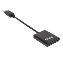Club 3D SenseVision Multi Stream Transport (MST) Hub CSV-6200H - video/audio splitter - 2 ports CSV-6200H