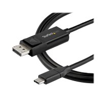 StarTech 3ft/1m USB C to DisplayPort 1.4 Cable 8K 60Hz/4K, Bidirectional DP to USB-C or USB-C to DP Reversible Video Adapter Cable, HBR3/HDR/DSC, USB Type C/Thunderbolt 3 Monitor Cable - 8K USB-C to DP Cable (CDP2DP141MBD) - DisplayPort cable - USB-C to D CDP2DP141MBD
