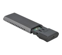 Delock External USB Type-C Combo Enclosure for M.2 NVMe PCIe or SATA SSD - storage enclosure - M.2 NVMe Card / SATA 10Gb/s - USB 3.2 (Gen 2) 42638