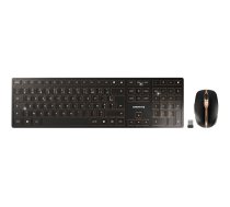 CHERRY DW 9100 SLIM - keyboard and mouse set - Swiss - black/bronze Input Device JD-9100CH-2