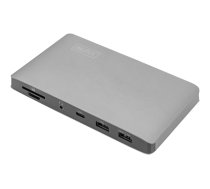 DIGITUS - docking station - USB-C 3.1 Gen 1 / Thunderbolt 3 - 2 x DP - 1GbE DA-70895