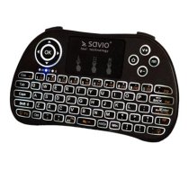 SAVIO KW-02 - keyboard - with touchpad - QWERTY - black Input Device (KW-02 SAVIO)