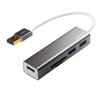 LogiLink USB 3.0 3-Port Hub with Card Reader - hub - 3 ports (UA0306 2direct)