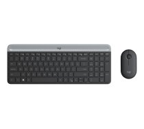 Logitech Slim Wireless Combo MK470 - keyboard and mouse set - Czech - graphite Input Device (920-009260 Logitech)