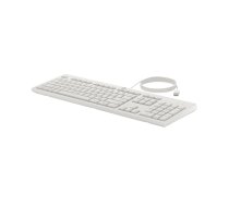 HP 225 - keyboard and mouse set - ambidextrous, 3-zone layout, standard key travel - 100% full size - QWERTY - International English - cashmere white Input Device AW5S6AA#ABB