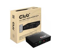 Club 3D CSV-1381 - video/audio switch - 3-to-1, 8K 60 Hz/4K 120 Hz - 4 ports CSV-1381