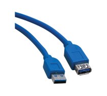 Eaton Tripp Lite Series USB 3.0 SuperSpeed Extension Cable (A M/F), Blue, 10 ft. (3.05 m) - USB extension cable - USB Type A to USB Type A - 3 m U324-010