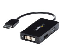 Startech 3 in 1 DisplayPort Multi Video Adapter Converter - 1080p DP Laptop to HDMI VGA or DVI Monitor or Projector Display (DP2VGDVHD) - adapter - DisplayPort / HDMI / DVI / VGA - 26.6 m DP2VGDVHD