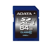 ADATA Premier UHS-I - flash memory card - 64 GB - SDXC UHS-I ASDX64GUICL10-R