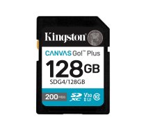 Kingston Canvas Go! Plus - flash memory card - 128 GB - SDXC UHS-I SDG4/128GB