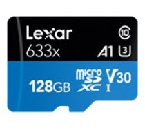 Lexar High Performance - flash memory card - 128 GB - SDXC UHS-I LSDMI128BB633A