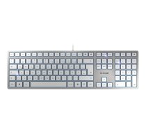 CHERRY KC 6000 SLIM - keyboard - QWERTY - UK - silver Input Device JK-1620GB-1