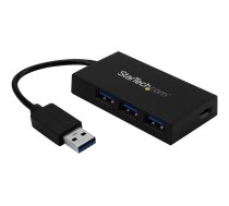 Startech 4 Port USB 3.0 Hub, USB Type-A Hub with 1x USB-C & 3x USB-A Ports (SuperSpeed 5Gbps), USB Bus Powered, USB 3.1/USB 3.2 Gen 1 Adapter Hub, Portable USB Hub for Laptop/Desktop - Windows/macOS/Linux (HB30A3A1CFB) - hub - 4 ports HB30A3A1CFB