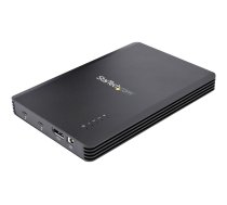 Startech 4 Bay Thunderbolt 3 NVMe Enclosure, For M.2 NVMe Solid State Drives, 1x DisplayPort Video & 2x TB3 Downstream Ports, Up to 40Gbps, 72W Power Supply - 4 Bay M.2 SSD External Hard Drive Enclosure (M2E4BTB3) - storage enclosure - M.2 NVMe Card / PCI M2E4BTB3
