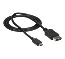 StarTech 3ft/1m USB C to DisplayPort 1.2 Cable 4K 60Hz, USB-C to DisplayPort Adapter Cable HBR2, USB Type-C DP Alt Mode to DP Monitor Video Cable, Compatible with Thunderbolt 3, Black - USB-C Male to DP Male (CDP2DPMM1MB) - DisplayPort cable - USB-C to Di CDP2DPMM1MB