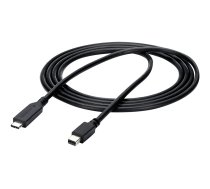 StarTech 6ft / 2m USB-C to Mini DisplayPort Cable - 4K 60Hz - Black - USB 3.1 Type C to mDP Adapter (CDP2MDPMM6B) - video adapter cable - USB-C to Mini DisplayPort - 1.8 m CDP2MDPMM6B
