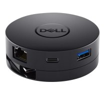 Dell Mobile Adapter DA300 - docking station - USB-C - VGA, DP, HDMI - 1GbE 492-BCJL