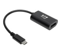 Eaton Tripp Lite Series USB C to DisplayPort Video Adapter Converter 4K x 2K @ 60Hz, Black, USB Type C to DP, USB-C, USB Type-C 6in - external video adapter - black U444-06N-DP4K6B