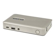 Startech USB C Dock, USB-C to DisplayPort 4K 30Hz or VGA, Mini USB-C Laptop Docking Station with 65W Power Delivery Pass-Through Charging, 4-Port USB 3.1 Gen 1 Hub, GbE - Universal USB Type C Port Replicator (DKM30CHDPDUE) - docking station - USB-C 3.2 Ge DKM30CHDPDUE