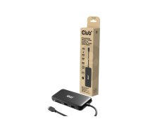 Club 3D 8-in-1 - docking station - USB-C - HDMI, DP - 1GbE CSV-2551