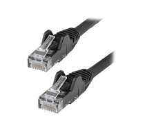 StarTech.com 1m LSZH CAT6 Ethernet Cable, 10 Gigabit Snagless RJ45 100W PoE Network Patch Cord with Strain Relief, CAT 6 10GbE UTP, Black, Individually Tested/ETL, Low Smoke Zero Halogen -     Category 6 - 24AWG (N6LPATCH1MBK) - patch cable - 1 m - black (N6LPATCH1MBK StarTech.com)