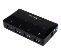 Startech 4-Port USB 3.0 Hub plus Dedicated Charging Port - 1 x 2.4A Port - Desktop USB Hub and Fast-Charging Station (ST53004U1C) - USB peripheral sharing switch - 4 ports ST53004U1C