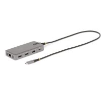 Startech USB-C Triple-Monitor Multiport Adapter, Dual 4K 60Hz + 4k 30Hz HDMI & DisplayPort, 3-Port USB 10Gbps Hub, 100W Power Delivery Pass-Through, GbE, 2ft Cable, Mini Dock - Travel Laptop Docking Station (117B-USBC-MULTIPORT) - docking station - USB-C 117B-USBC-MULTIPORT