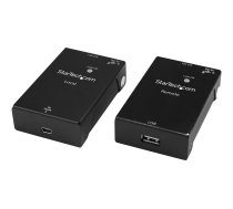 Startech USB 2.0 Extender over Cat5e/Cat6 Cable (RJ45), Up to 165ft (50m), High Speed USB Port Extender Adapter Kit, Powered, USB over Ethernet Cable Extender, 480Mbps, Metal Housing - Power/Link/Activity LEDs (USB2001EXTV) - USB extender - USB 2.0 USB2001EXTV