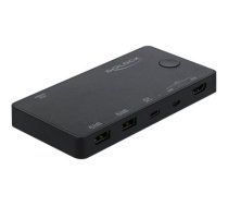 Delock HDMI / USB-C KVM Switch 4K 60 Hz with USB 2.0 - KVM / USB switch 11477