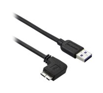 StarTech 0.5m 20in Slim Micro USB 3.0 Cable M/M - Left-Angle Micro-USB - USB 3.0 A to Micro B - Angled Micro USB - USB 3.1 Gen 1 5Gbps (USB3AU50CMLS) - USB cable - Micro-USB Type B to USB Type A - 50 cm USB3AU50CMLS