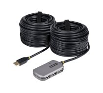Startech USB Extender Hub, 24m USB 2.0 Extension Cable with 4-Port USB Hub, Active/Bus Powered USB Repeater Cable, Optional 10W Power Supply Included - USB-A Hub w/ ESD Protection (U02442-USB-EXTENDER) - hub - 4 ports U02442-USB-EXTENDER