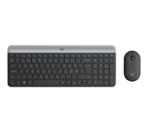 Logitech Slim Wireless Combo MK470 - keyboard and mouse set - Nordic - graphite Input Device (920-009200 Logitech)