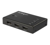 Startech 4 Port HDMI Video Switch - 3x HDMI & 1x DisplayPort - 4K 60Hz - video/audio switch - 4 ports VS421HDDP