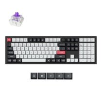 Keychron Q6 HE - keyboard - QMK custom, fully assembled knob - 100% full size - carbon black Input Device Q6H-M1