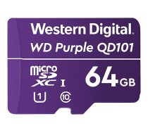 WD Purple SC QD101 WDD064G1P0C - flash memory card - 64 GB - microSDXC UHS-I (WDD064G1P0C Western Digital)