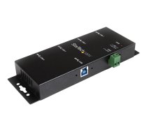 Startech 4-Port USB 3.0 Hub - Metal Industrial USB-A Hub - Wall or Desk Mountable USB Data Hub - TAA Compliant USB Expander Hub (ST4300USBM) - hub - 4 ports ST4300USBM