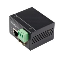 Startech Industrial Fiber to Ethernet Media Converter, 100Mbps SFP to RJ45/Cat6, Singlemode/Multimode Optical Fiber to Copper Network, 12-56V DC, IP-30/ -40 to +75C, Fiber to Ethernet - SFP to RJ45 Converter (IMC100MSFP) - fibre media converter - 10Mb LAN IMC100MSFP