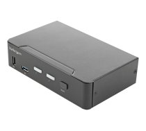 Startech 2 Port HDMI KVM Switch, Single Monitor 4K 60Hz Ultra HD HDR, Desktop HDMI 2.0 KVM Switch with 2 Port USB 3.0 Hub (5Gbps) & 4x USB 2.0 HID Ports, Audio, Hotkey Switching, TAA - KVM with Fast Switching - KVM / audio switch - 2 ports - rack-mountabl SV231HU34K6