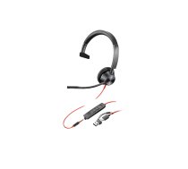 HP Poly Blackwire 3315 - headset - 3.5 mm jack, USB-C 8X218AA