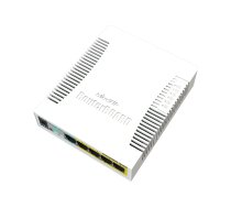 MikroTik RouterBOARD RB260GSP - switch - 6 ports - Managed CSS106-1G-4P-1S