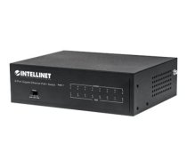 Intellinet 8-Port Gigabit Ethernet PoE+ Switch, IEEE 802.3at/af Power over Ethernet (PoE+/PoE) Compliant, 60 W, Desktop, Box - switch - 8 ports 561204