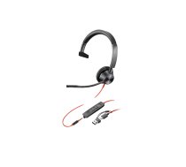 HP Poly Blackwire 3315 - headset - 3.5 mm jack, USB-C 8X217AA