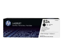 HP 83A - 2-pack - black - original - LaserJet - toner cartridge (CF283AD) CF283AD